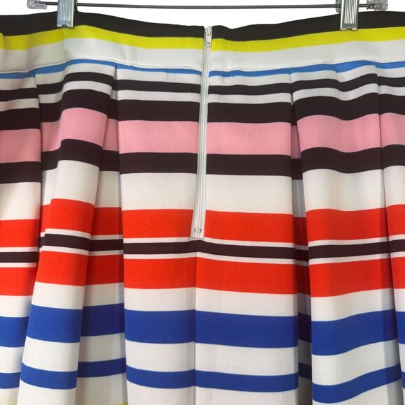 Eloquii Womens Multicolor Striped A-Line Skirt Size 20 Polyester & Spandex Blend - Picture 4 of 7